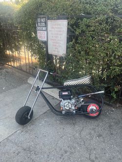 Mini bike chrome T bars and OG Gts frame 5 in Read description!!!