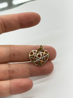 10KT Real Gold Heart Pendant
