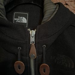 The North Face Buckeye Bomber Jacket Heavy Wool Jacket. Dark Blue. Large