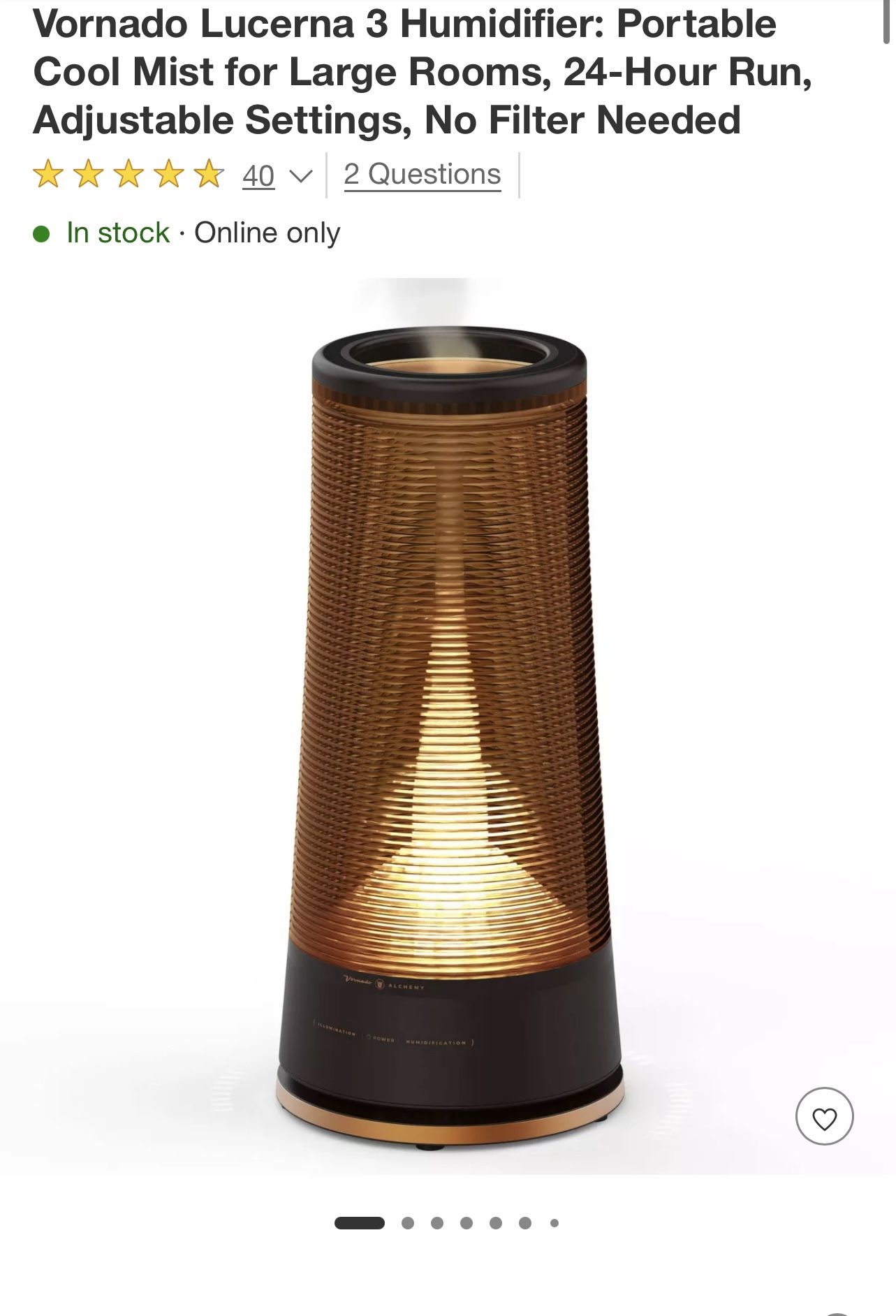 Vornado Lucerna 3 Humidifier