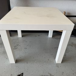 White IKEA End table 