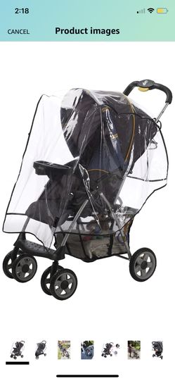 Alphabetz Stroller Rain Cover, Weather Shield, Clear, Universal Size