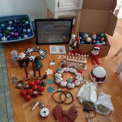Large Bundle Of CHRISTMAS DECOR