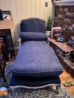 Navy Blue Chaise Lounge