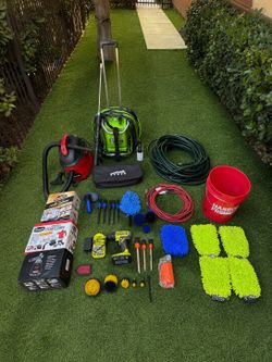 Complete Car Detailing Setup – Greenworks Pressure Washer, MJJC Foam Cannon, Vacuum & More