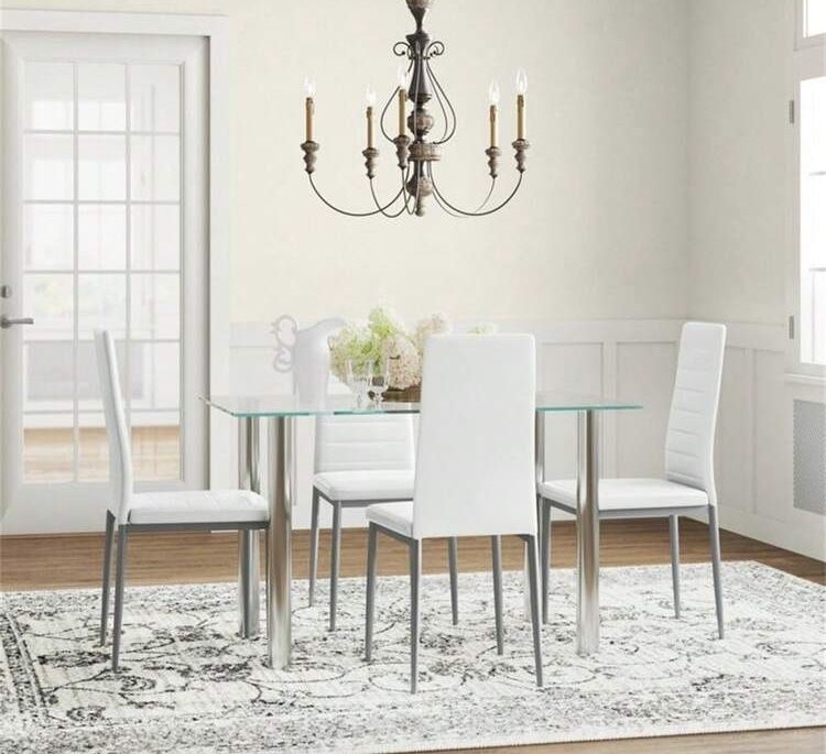 4pcs High Grade PVC Leather Comfortable Chairs