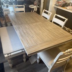 Solid Wood Dining Table 