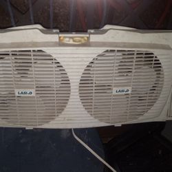 Older Window Fan In Fair Condition WORKS 