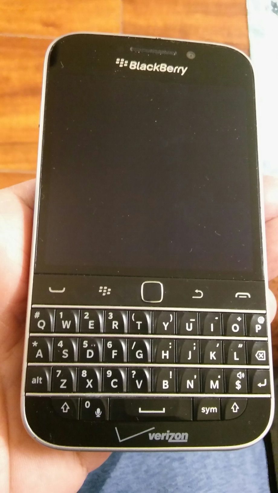 Blackberry classic Verizon unlocked T-Mobile AT&T some visible scratches and scuffs Refurbished