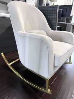 Modern glam rocking chair
