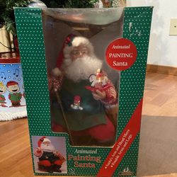 Animated Painting Santa, Original Box