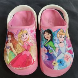 Pink Princess Crocs 