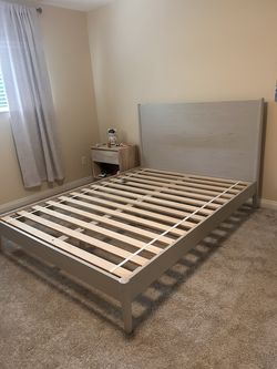 West elm queen bed frame