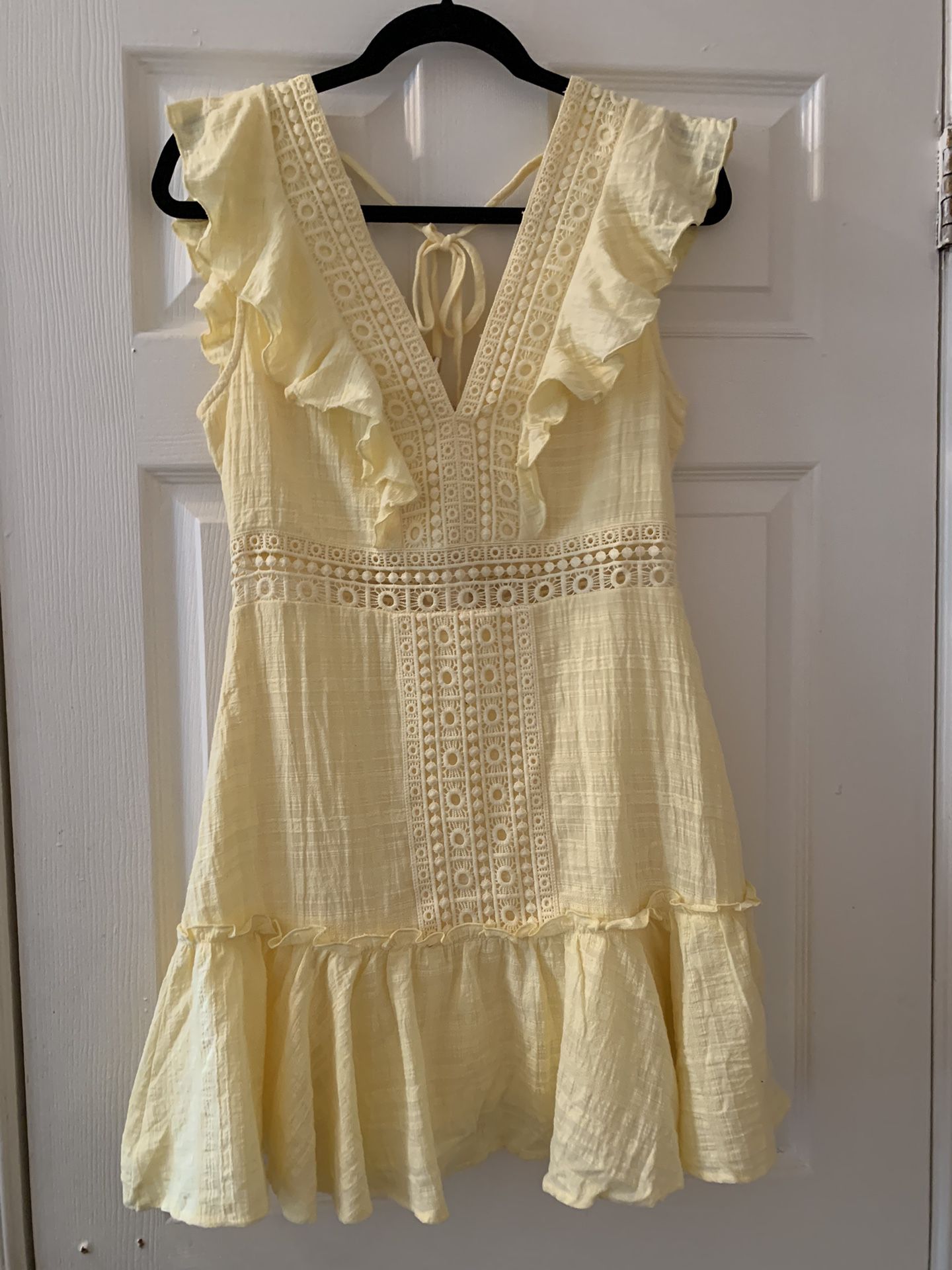 Audrey parks-francesca’s Brand yellow Summer Dress. 