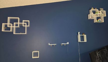Wall boxed shelves. Only the shelves.