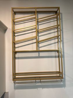 Gold Wall Wine Racks