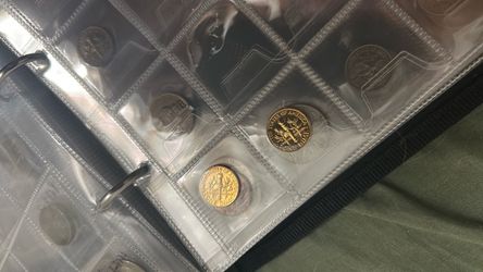 2 gold gilded dimes