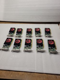 Lot Of 10 - Dell AMD Radeon R5 340 2GB GDDR3 - 0X0CVJ - DisplayPort DVI Low Profile Bracket