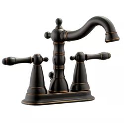 Design House Oakmont 4 in. Centerset 2-Handle Bathroom Faucet in Oil Rubbed Bronze