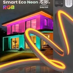 82 ft Shine Decor Smart LED RGB Neon Rope Lights AC 120V, ETL Expandable Color Changing Dimmable with Remote Compatible with Alexa, Google Assistant,