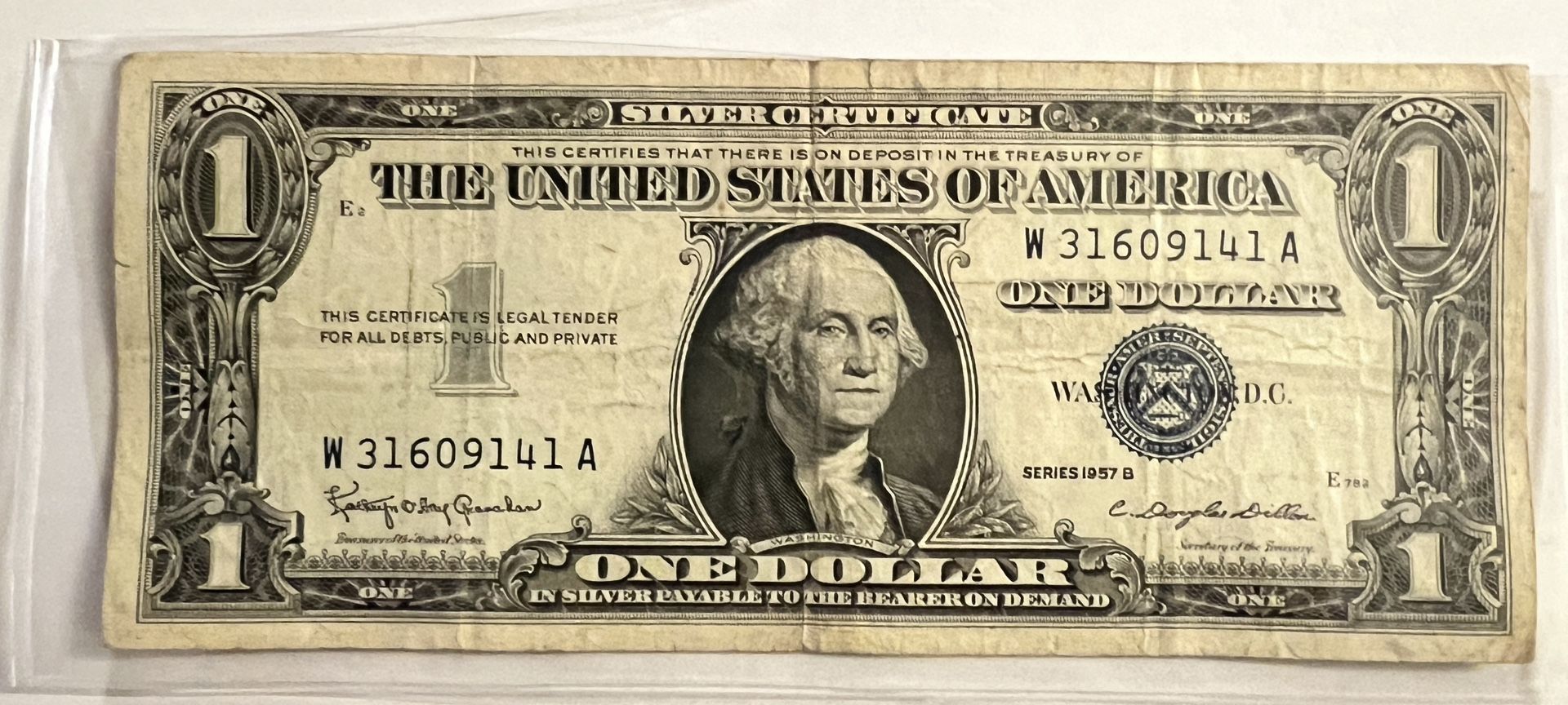 1935 And 1957 USA $1 Silver Certificate Bills