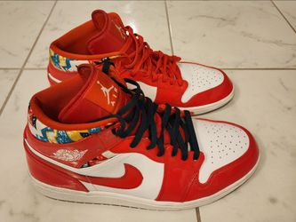 The Air Jordan 1 Mid SE "Barcelona Sweater" Size 13 Men's