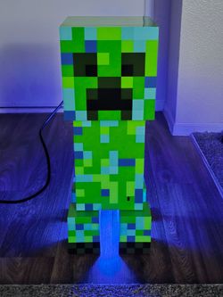 Minecraft CREEPER 12 Can Mini Fridge 2 Door Ambient Light