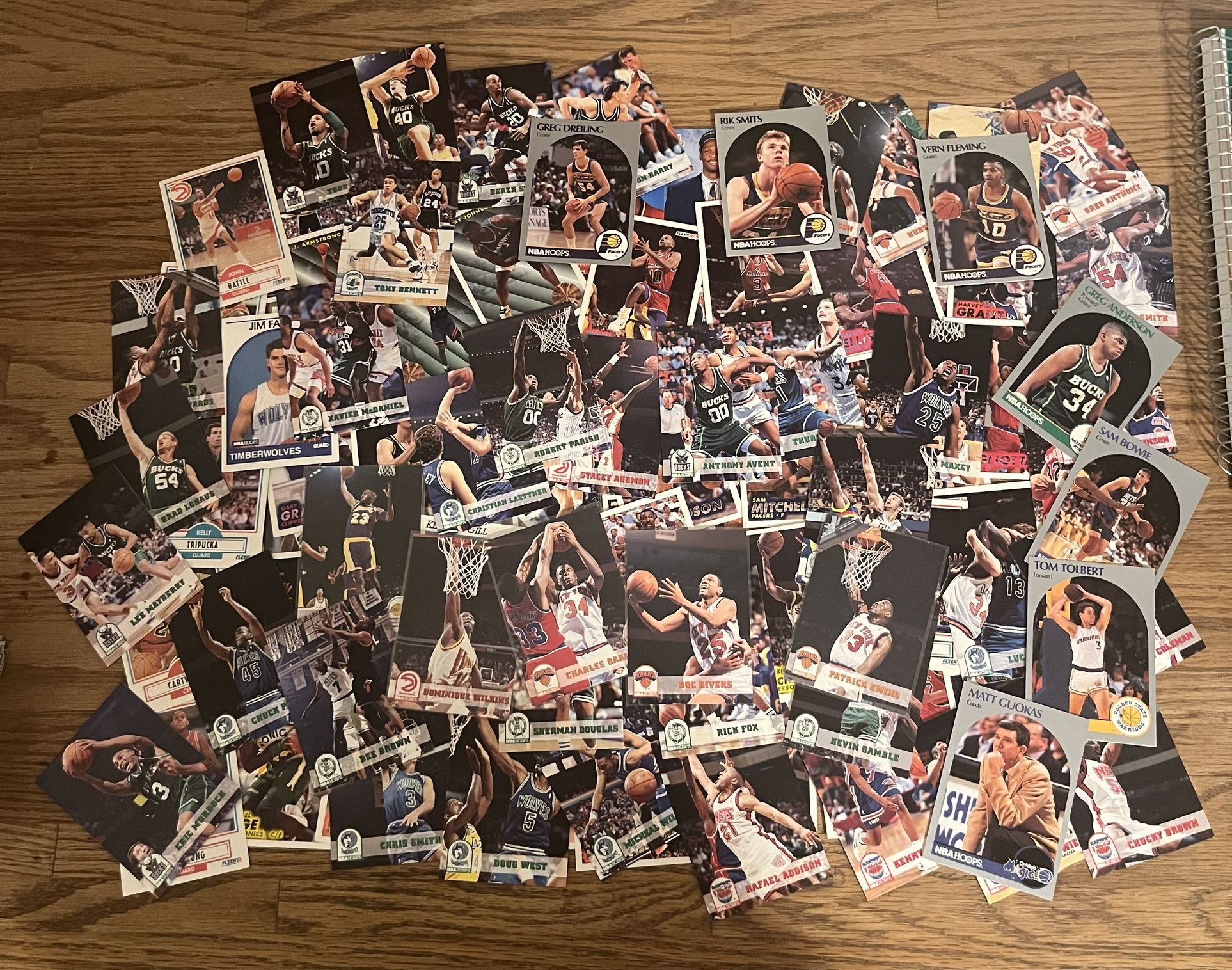109 Basketball Cards From 90s 