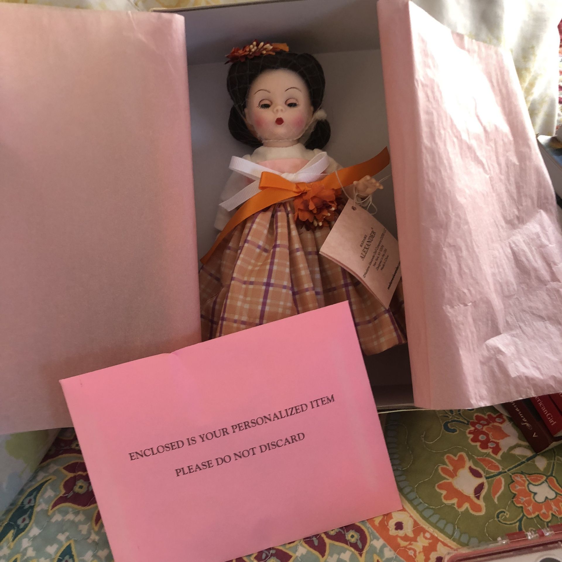 Madame Alexander Pumpkin Spice Doll New