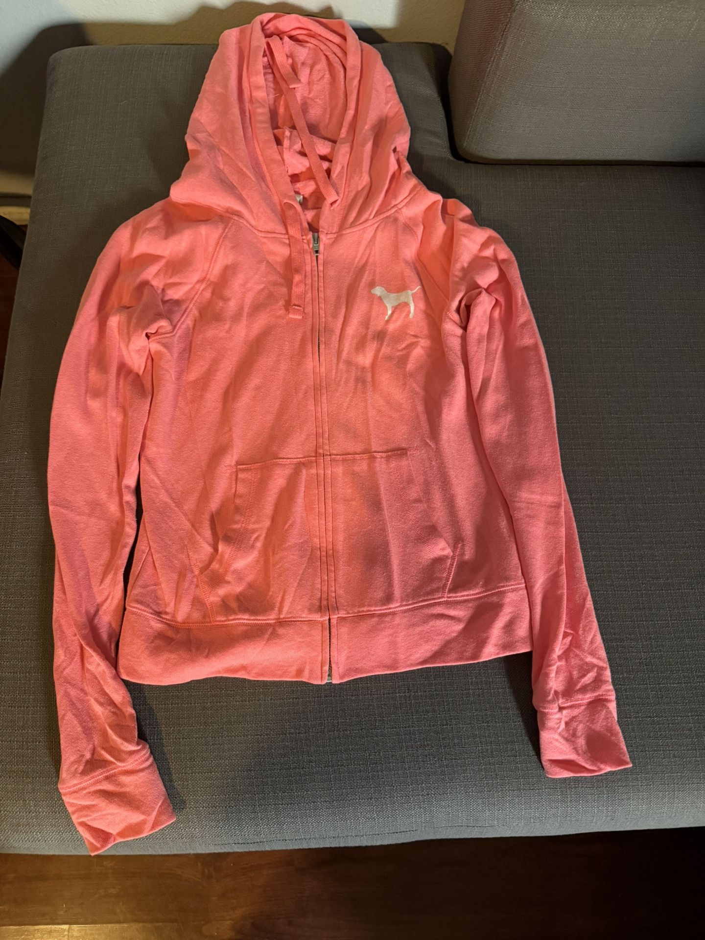 Pink Full Zip Hoodie 