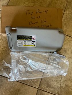Toyota RAV4 06-13’ New Driver Side Sun Visor W/Mirror. Save $