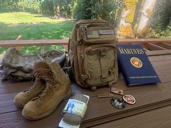 Military Set (includes 2 ruck backpacks, Danner boots etc)