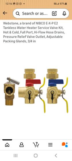 Water Heater  Valves