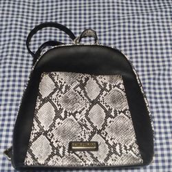 London Fog Snakeskin Pattern Mini Backpack