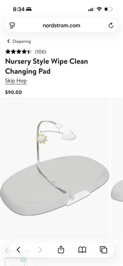 Skip Hop Wipe Clean Changing Pad