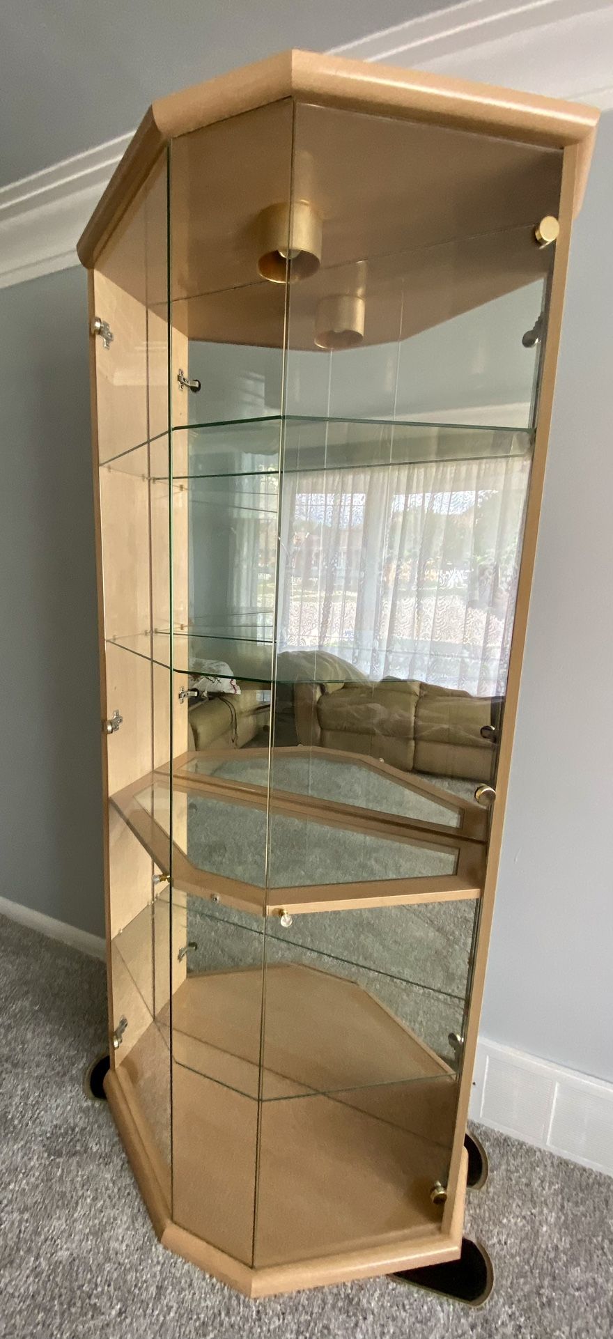 Lighted china/curio cabinet