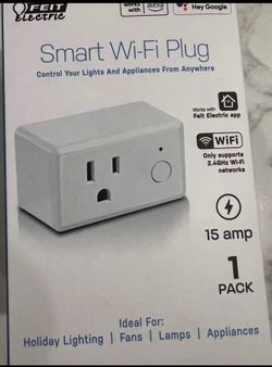 Feit Electric Wi-Fi enabled smart plug turns ON/OFF any device from anywhere into a smart device.