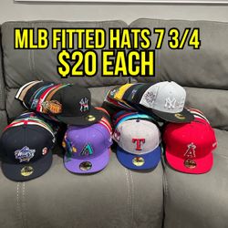 MLB New Era 59fifty Fitted Hats Size 7 3/4 Many To Choose From Priced To Sale 