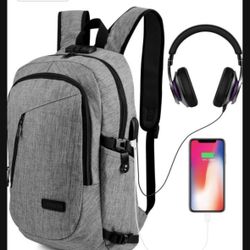 ONSON Anti Theft Laptop Backpack, Grey