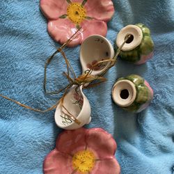 Vintage Franciscan Desert Rose Salt & Pepper Set 