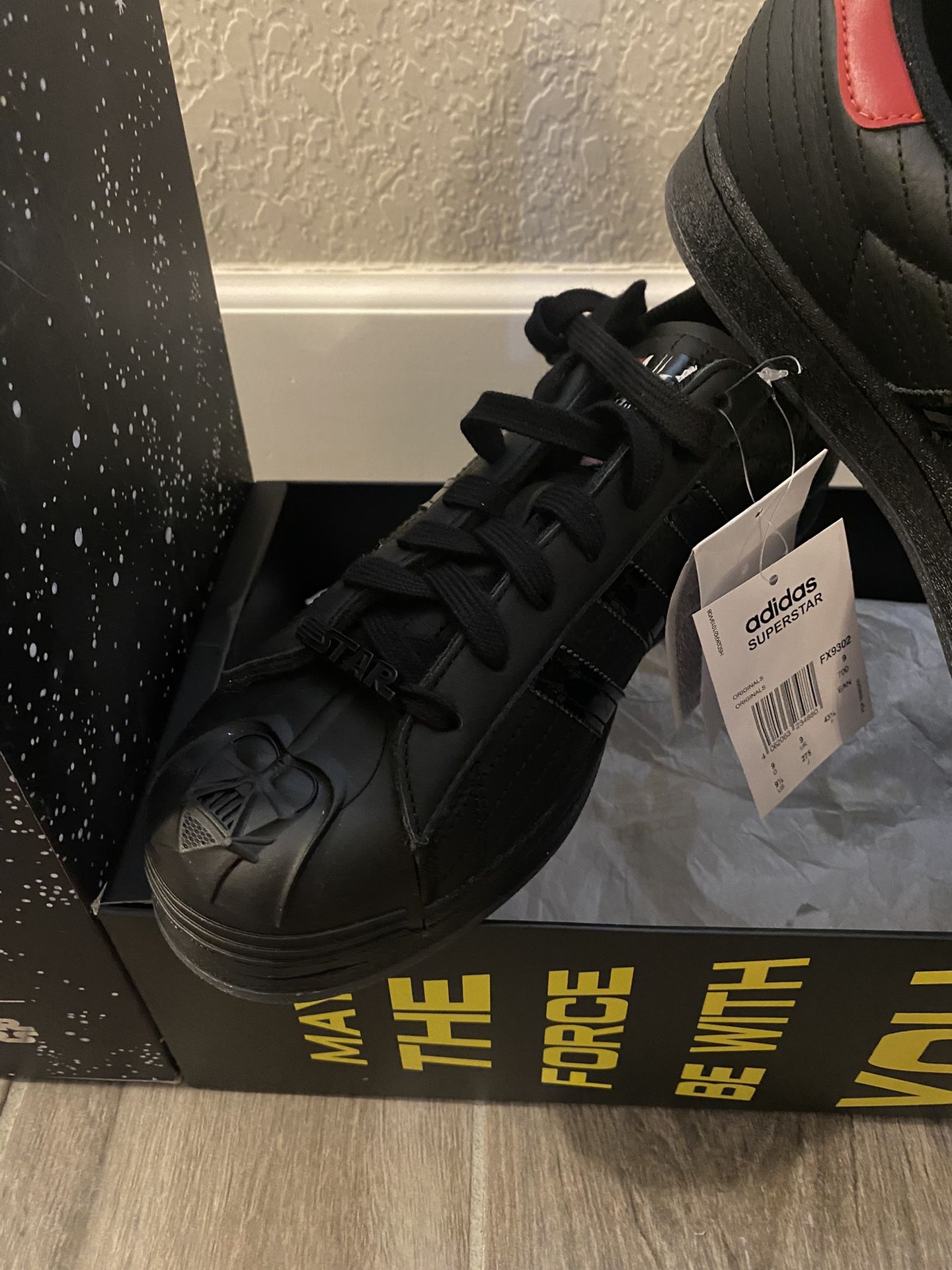 NEW Adidas Superstar X Star Wars Shoes Men's Size Darth Vader
