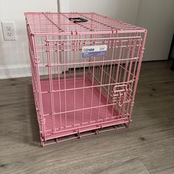 Medium Pink Dog Crate 