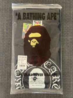Black chrome hearts x bape shirt size medium