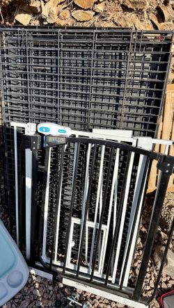 Pet Gates W Hardware Black Or White