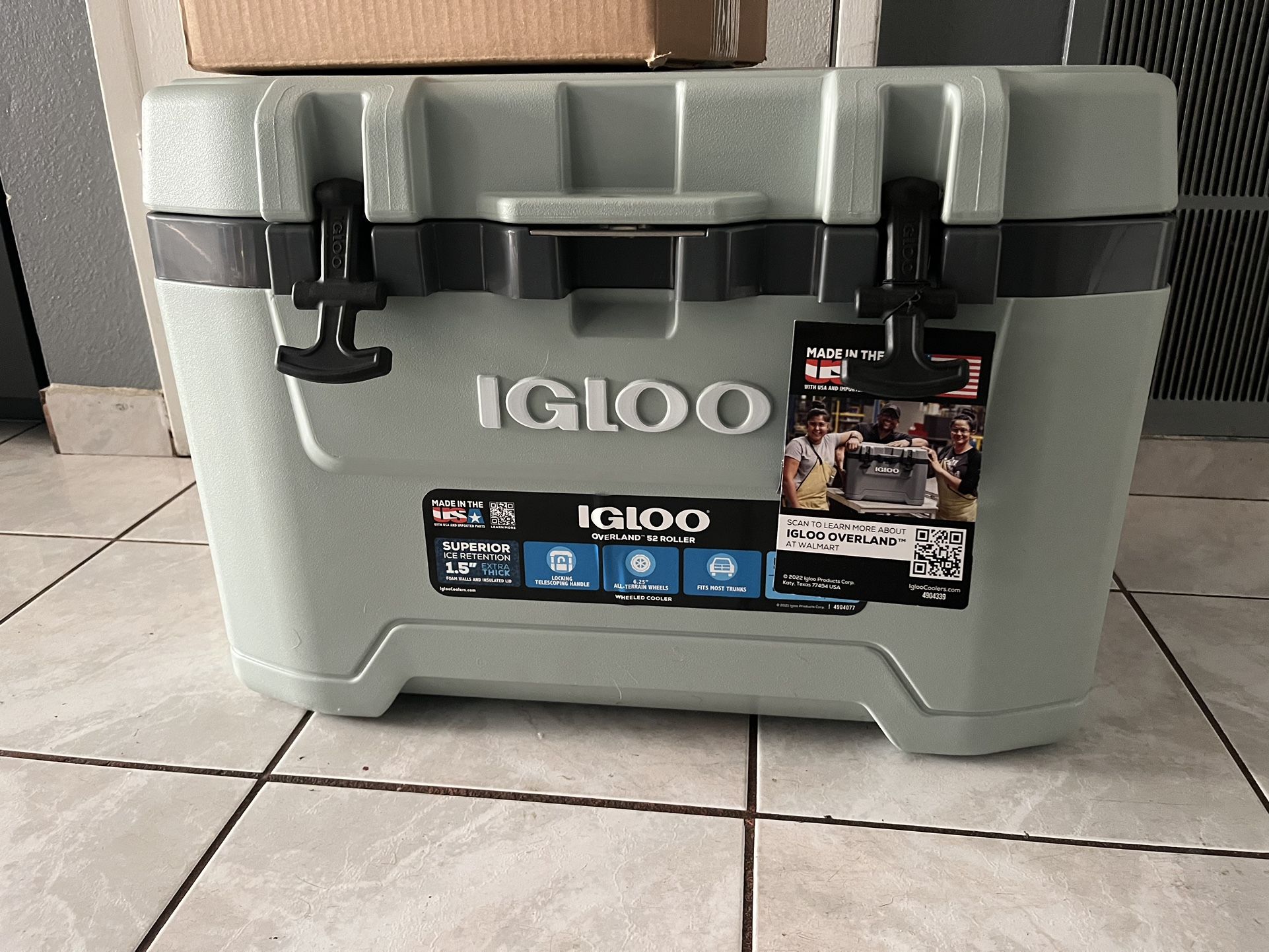 Igloo Overland 52Qt. Ice Chest Cooler, Slate Stone