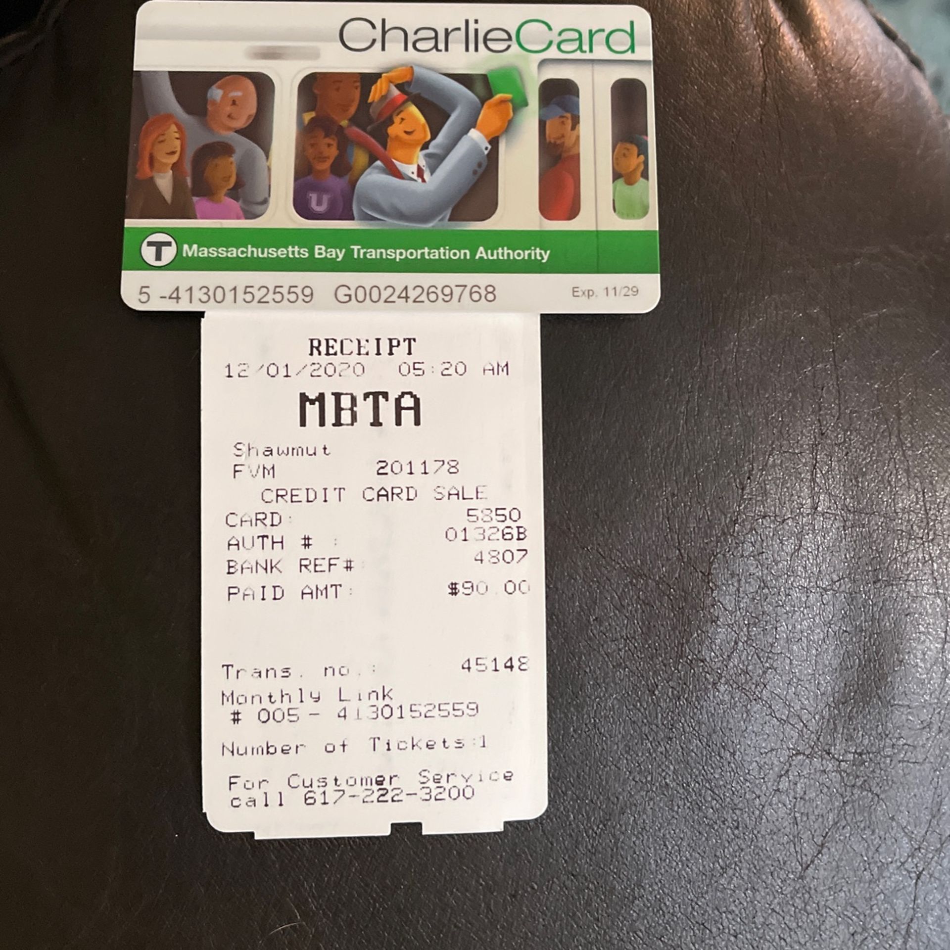 Charlie Card T Pass