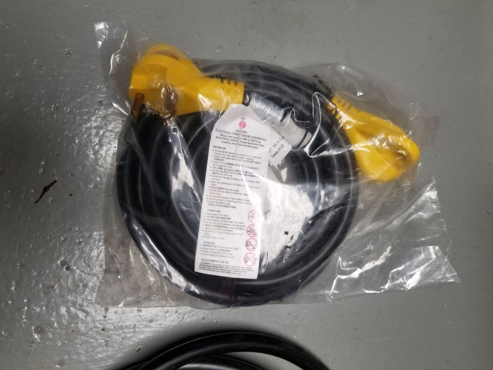 RV electrical cord 15 feet 30 amp