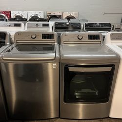 ✨ LG Top Load Washer & Electric Dryer Set ✨