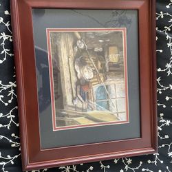 Susan Moore Framed Fishing Print