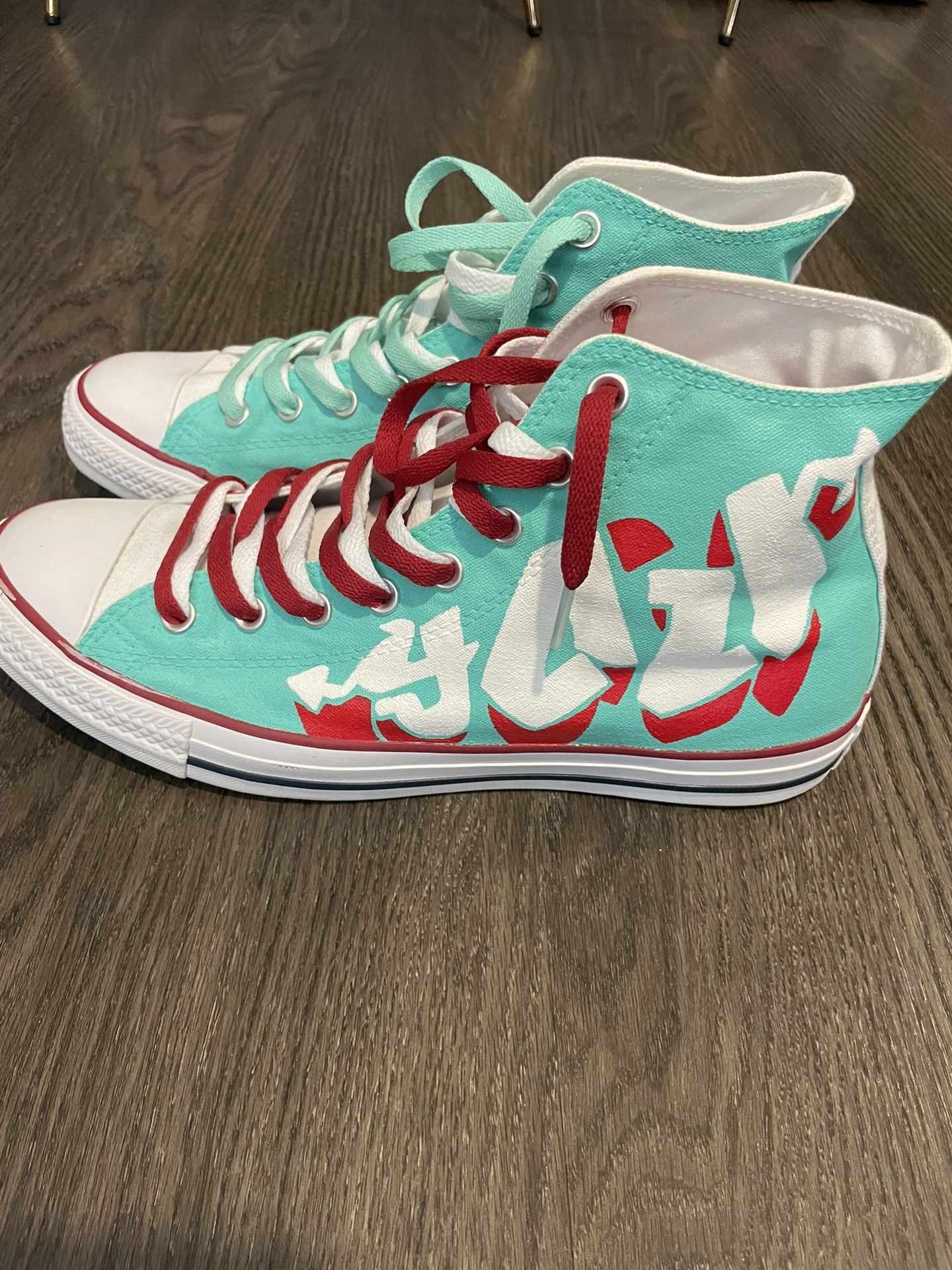 Custom ‘Love you’ Chucks Size 10 *Brand NEW* Women's shoes